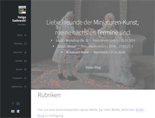 Tablet Screenshot of miniaturen-sadowski.de